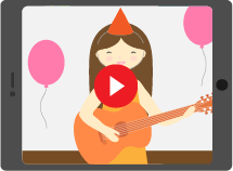 Gitár Gizi mókája  örök emlékbe, videó formájában